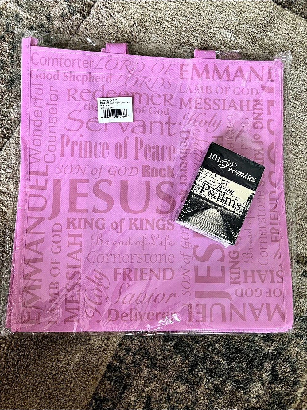 NWT Eco Tote Pink Eco Tote & Psalms Cards